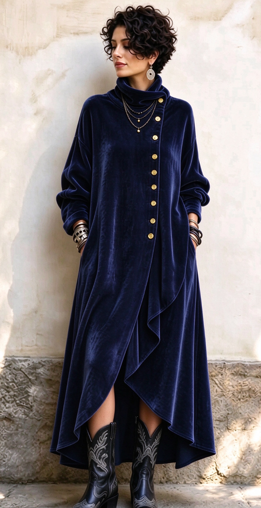 🤲LAST DAY SAVE 49% ⏰Boho Velvet Long Duster Coat+🔥Free necklace