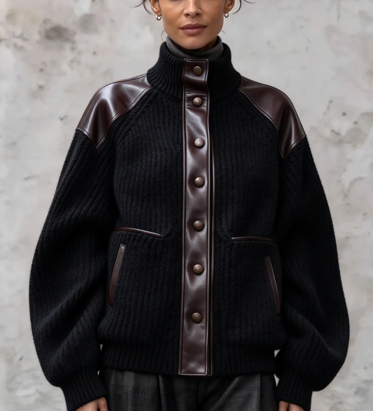 💛LAST DAY SAVE 49% ⏰Luxe Metallic Button Knit Jacket