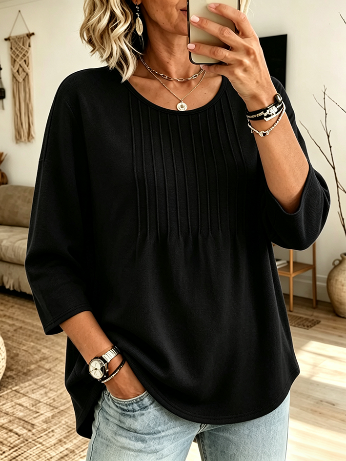 πLAST DAY SAVE 49% β°Cozy Minimalist Pleated Top