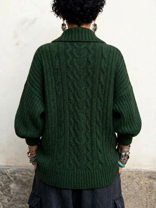 🤲LAST DAY SAVE 49% ⏰Cable-knit Double-breasted Cardigan