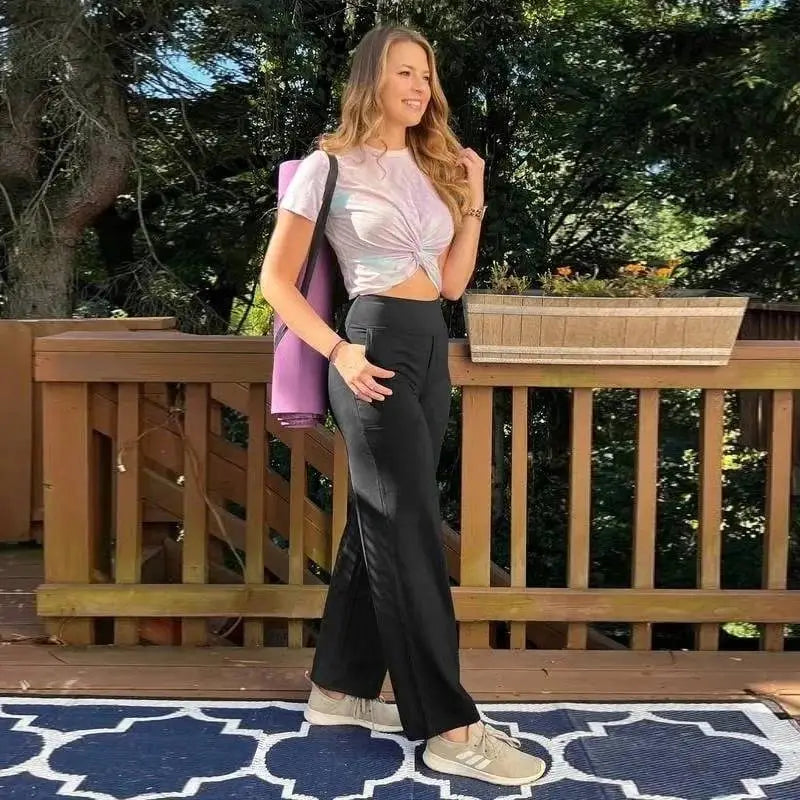 💚Christmas Sale! Women's High-Waist Wide Leg Pants | Limited-Time New Fleece-Lined Version