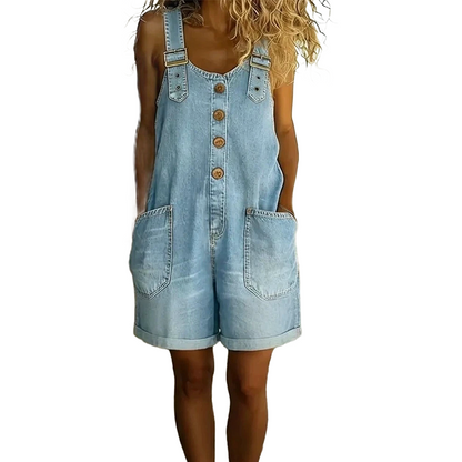 ✨✨Limited-time offer-Women's Casual Denim Romper