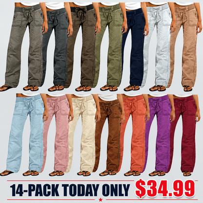 🤲⚡FINAL SALE⚡-8-PACK $25.99-  women-s-high-stretch-mid-rise-straight-pants