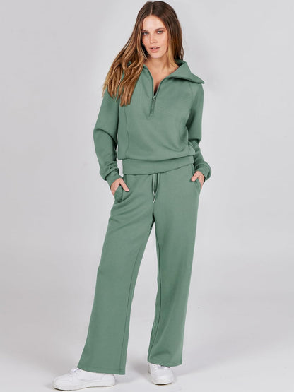 2024 Fall Trendy Outfits Oversized Two Piece Sweatsuit