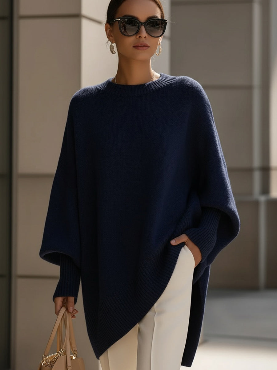 💚Draped Oversized Wide-Neck Sweater