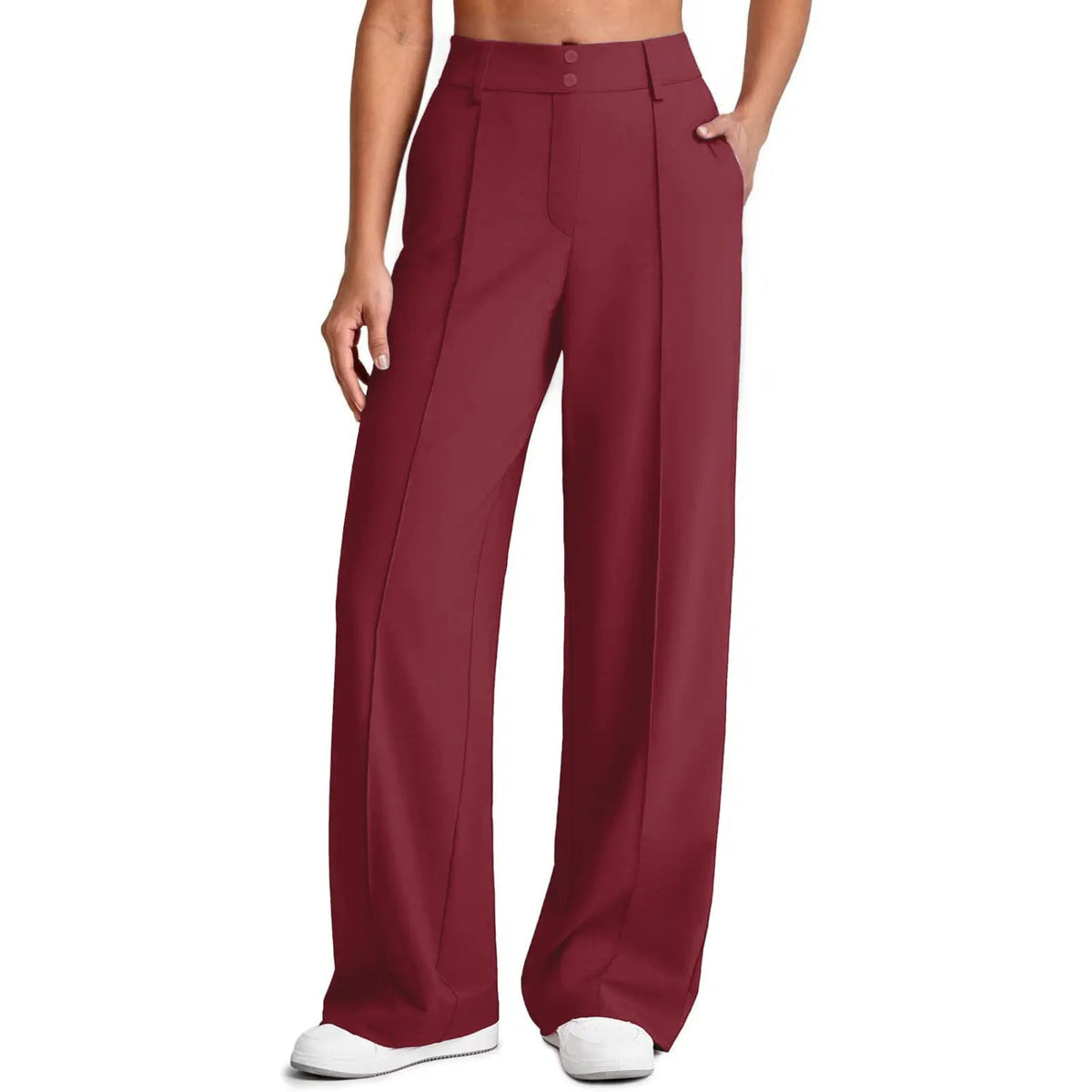 💚Women's Straight Leg Ponte Yoga Pants with Pockets