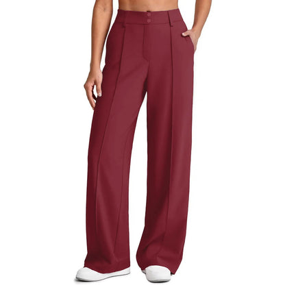 💚Women's Straight Leg Ponte Yoga Pants with Pockets
