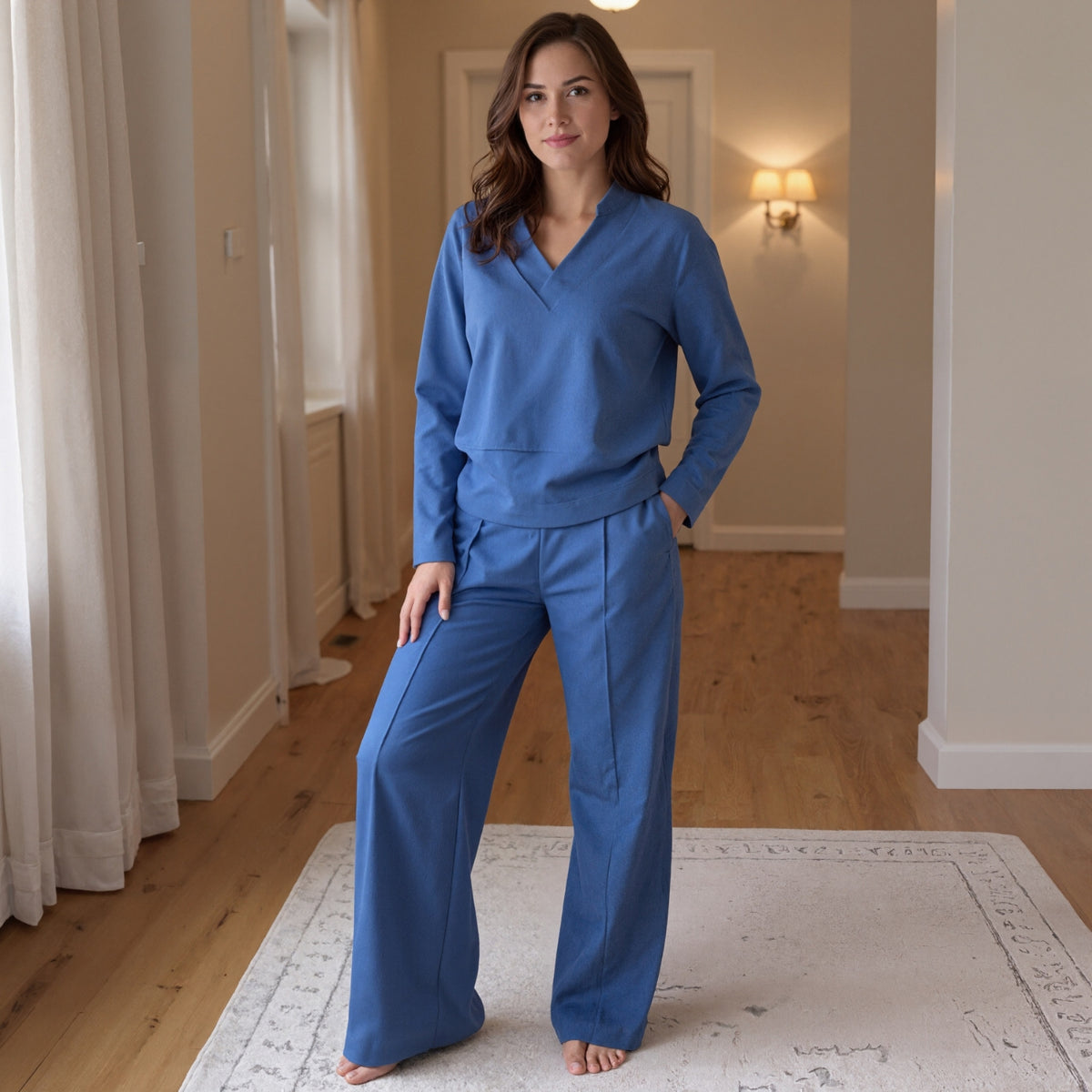 CLEARANCE SALE🔥Cozy 2-Piece Lounge Set with Loose Pants