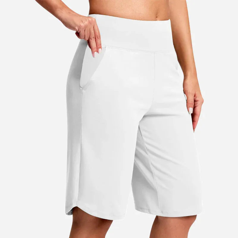 ✨✨Women's High-Waist Yoga Shorts with Pockets