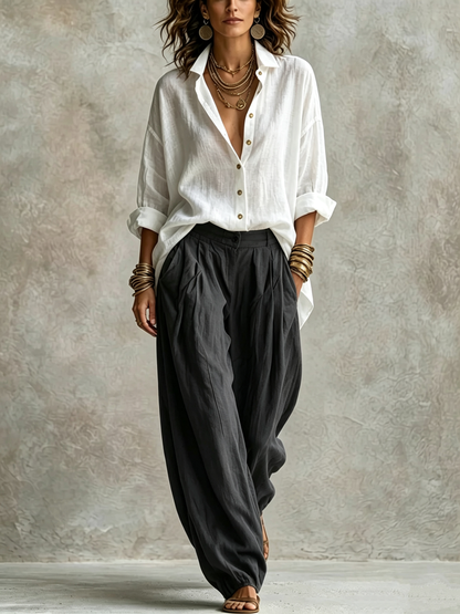 🤲LAST DAY SAVE 49% ⏰Effortless Cotton-Linen 2-Piece Set – Chic, Relaxed & Comfortable