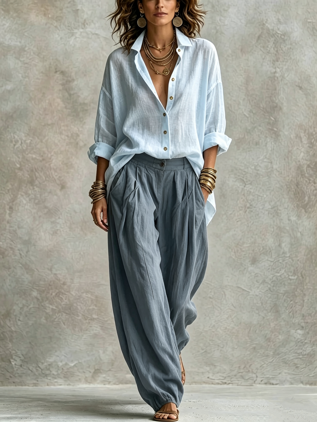 🤲LAST DAY SAVE 49% ⏰Effortless Cotton-Linen 2-Piece Set – Chic, Relaxed & Comfortable