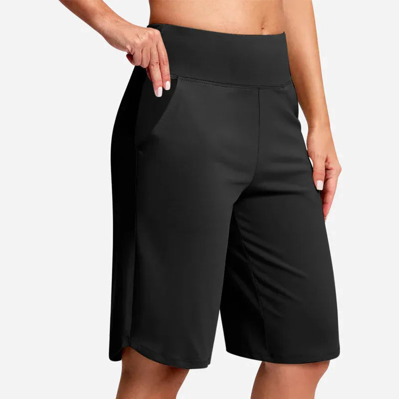 ✨✨Women's High-Waist Yoga Shorts with Pockets