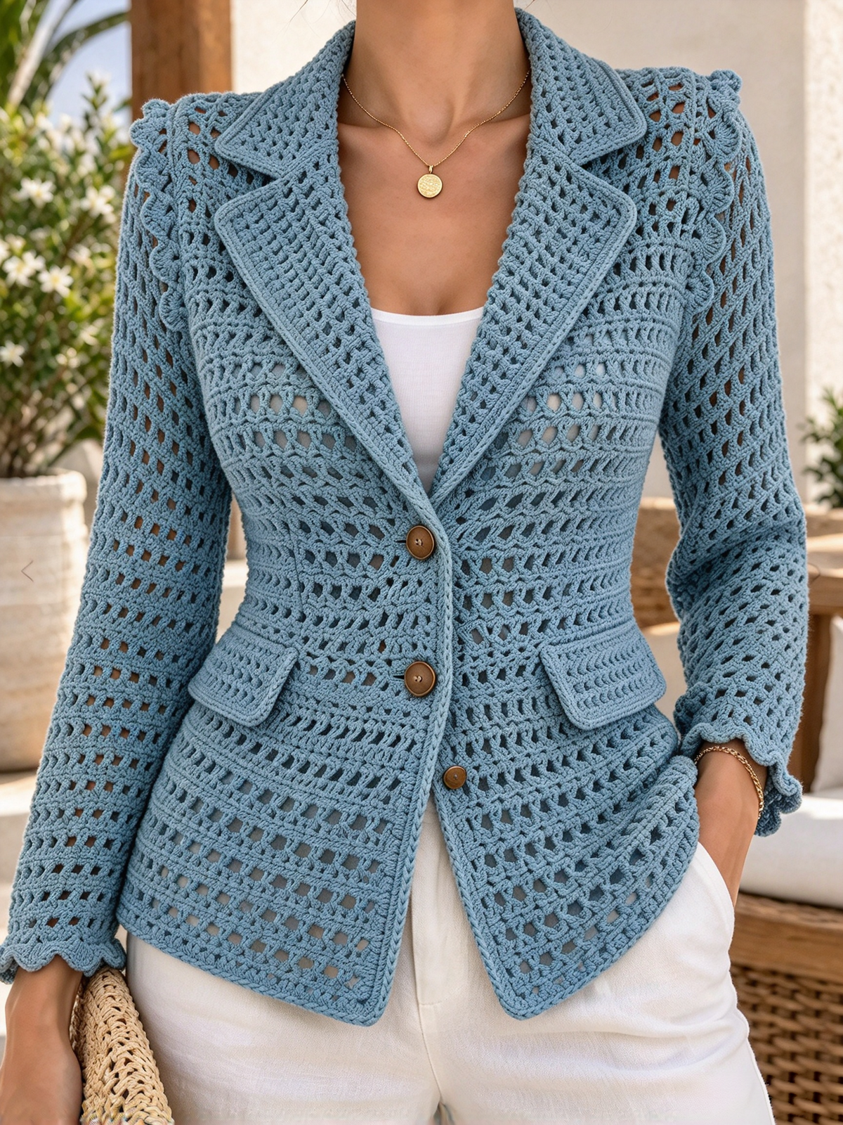 🤲LAST DAY SAVE 49% ⏰Crochet Open-knit Blazer