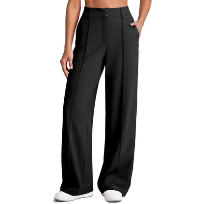 💚Women's Straight Leg Ponte Yoga Pants with Pockets