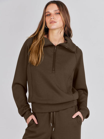 2024 Fall Trendy Outfits Oversized Two Piece Sweatsuit