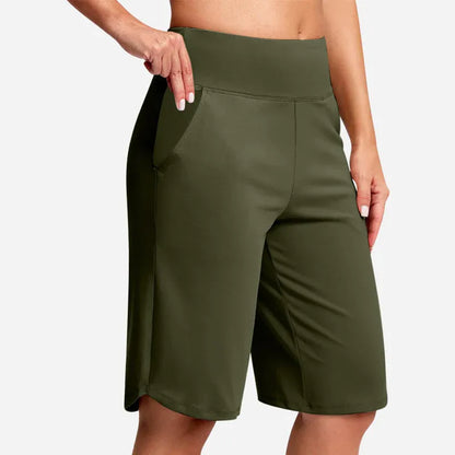 ✨✨Women's High-Waist Yoga Shorts with Pockets