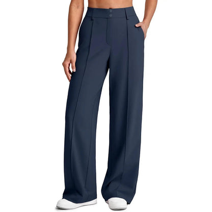 💚Women's Straight Leg Ponte Yoga Pants with Pockets
