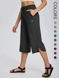 ✨✨Women's Wide Leg Yoga Capris – High Waisted with Pockets, Quick Dry, Lightweight, UPF 50+ Sun Protection – Loose Comfy for Hiking, Gym, Travel & Outdoor Workout ☀️