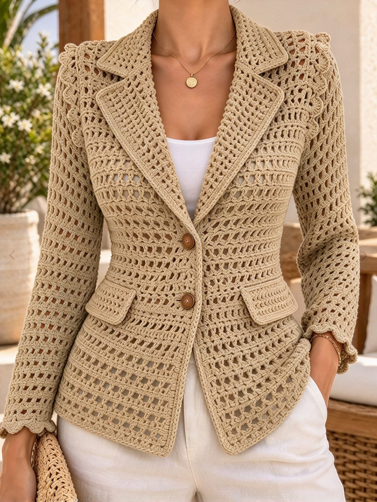 🤲LAST DAY SAVE 49% ⏰Crochet Open-knit Blazer