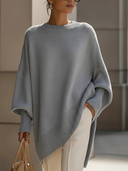 💚Draped Oversized Wide-Neck Sweater