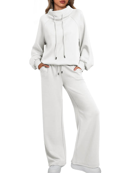 ⏰ LAST DAY SAVE 50% 💥Women's Oversized 2-Piece Round Neck Drawstring Sweatshirt