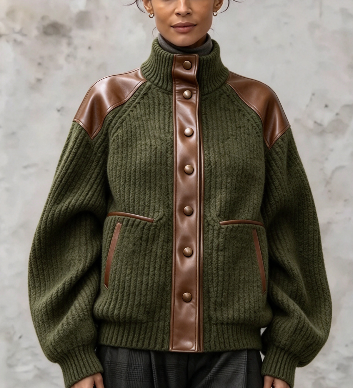 💛LAST DAY SAVE 49% ⏰Luxe Metallic Button Knit Jacket