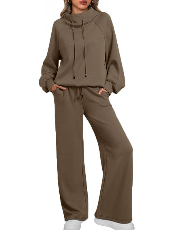 ⏰ LAST DAY SAVE 50% 💥Women's Oversized 2-Piece Round Neck Drawstring Sweatshirt