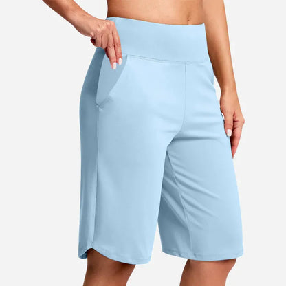 ✨✨Women's High-Waist Yoga Shorts with Pockets