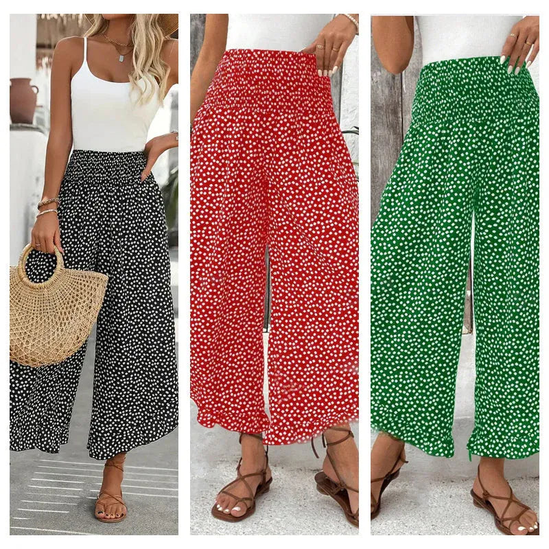✨✨Women's Flowy High Waist Wide-Leg Pants – Slimming, Comfy & Chic🌺