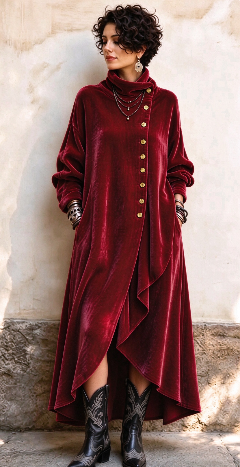 🤲LAST DAY SAVE 49% ⏰Boho Velvet Long Duster Coat+🔥Free necklace