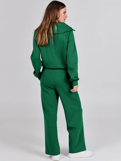 2024 Fall Trendy Outfits Oversized Two Piece Sweatsuit