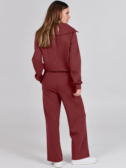 2024 Fall Trendy Outfits Oversized Two Piece Sweatsuit