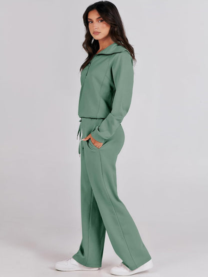 2024 Fall Trendy Outfits Oversized Two Piece Sweatsuit