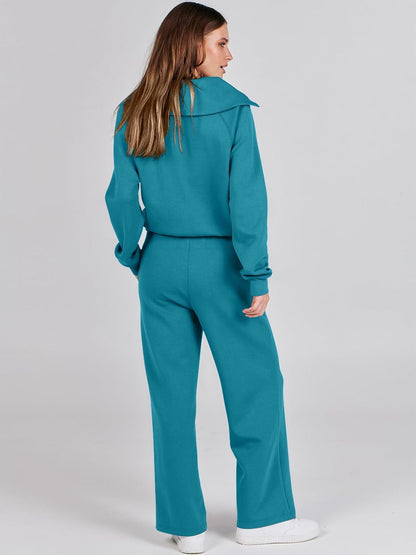 2024 Fall Trendy Outfits Oversized Two Piece Sweatsuit