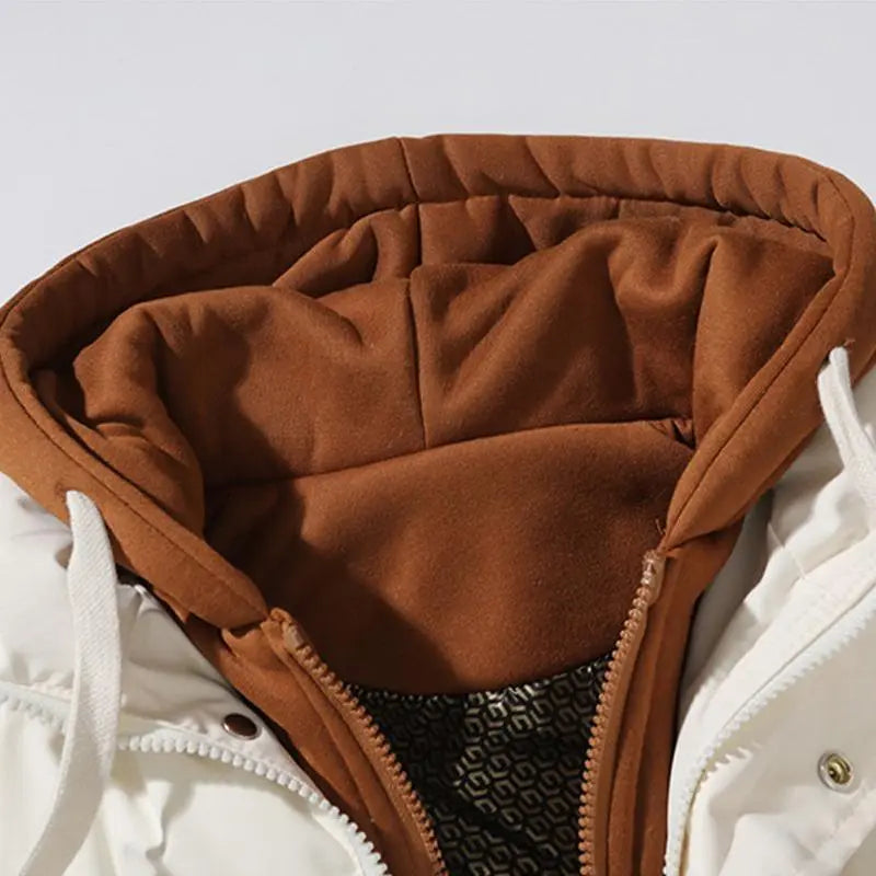💚Autumn Winter Couple Hooded Warm Vest Fake Two-Piece Polyester