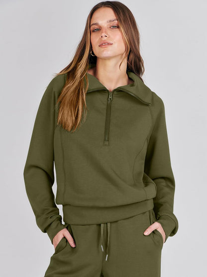 2024 Fall Trendy Outfits Oversized Two Piece Sweatsuit