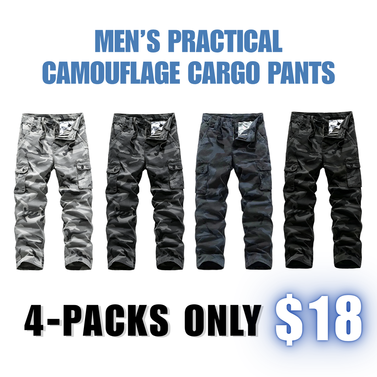 💚【LAST DAY SALE】Men’s practical camouflage cargo pant
