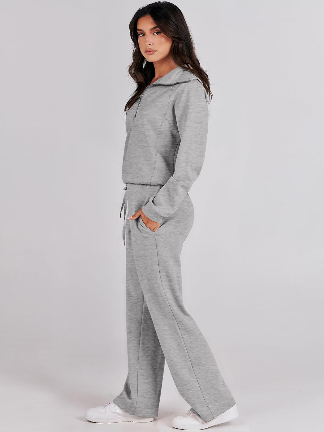 2024 Fall Trendy Outfits Oversized Two Piece Sweatsuit