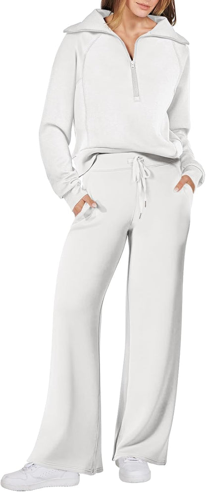 2024 Fall Trendy Outfits Oversized Two Piece Sweatsuit