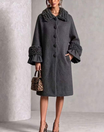🤲LAST DAY SAVE 49% ⏰Cozy Textured Fuzzy Knit Midi Coat
