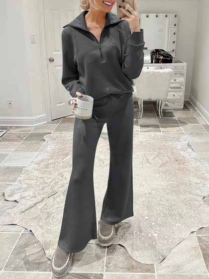 2024 Fall Trendy Outfits Oversized Two Piece Sweatsuit