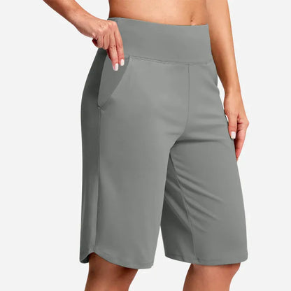 ✨✨Women's High-Waist Yoga Shorts with Pockets