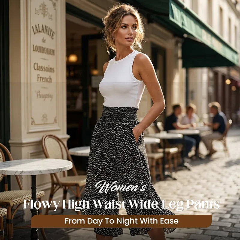 ✨✨Women's Flowy High Waist Wide-Leg Pants – Slimming, Comfy & Chic🌺