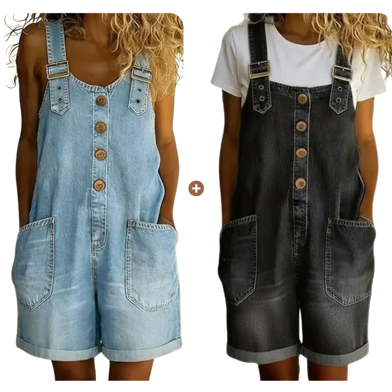 ✨✨Limited-time offer-Women's Casual Denim Romper