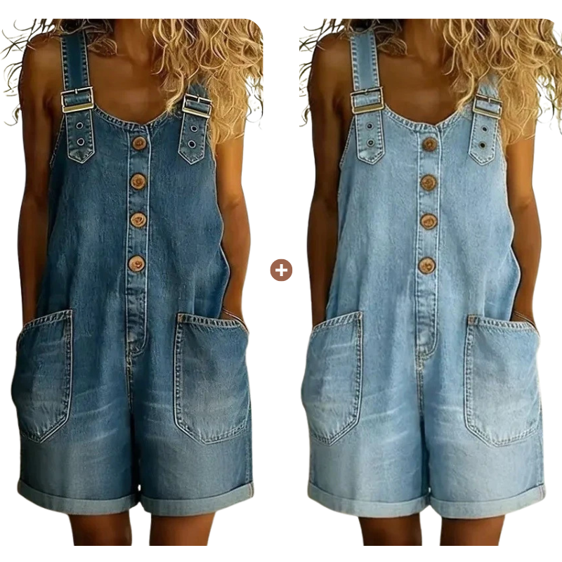 ✨✨Limited-time offer-Women's Casual Denim Romper