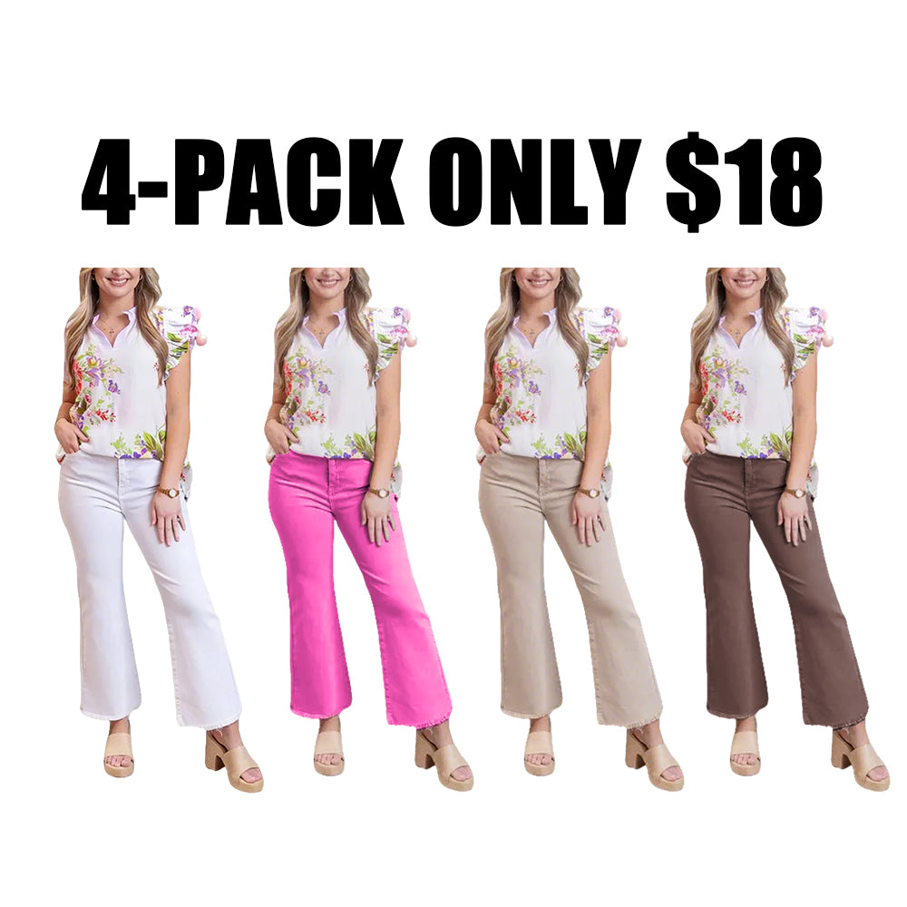 ✨ Women's High-Waisted Cropped Flare Pants 👖