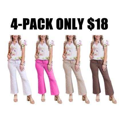 ✨ Women's High-Waisted Cropped Flare Pants 👖