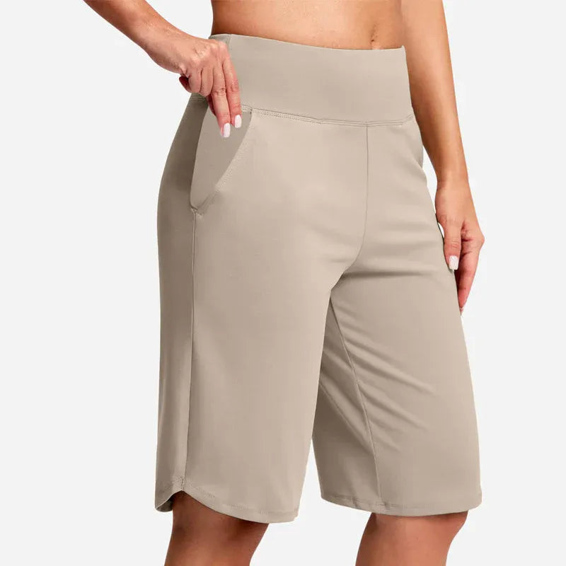 ✨✨Women's High-Waist Yoga Shorts with Pockets