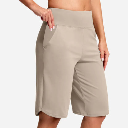 ✨✨Women's High-Waist Yoga Shorts with Pockets