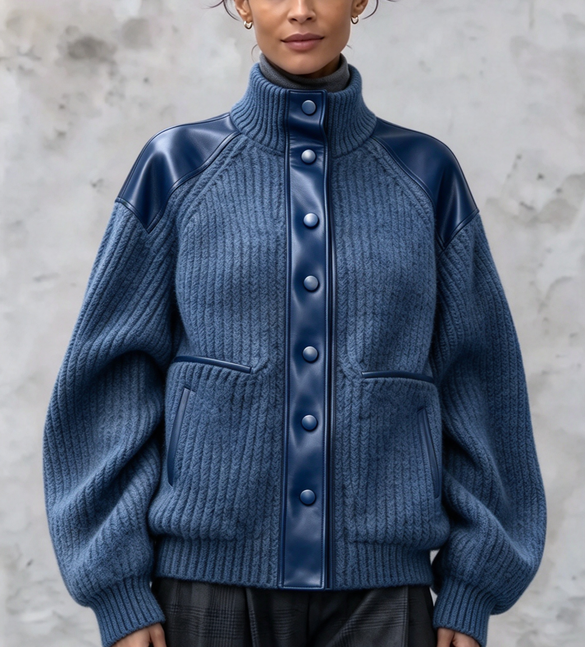 💛LAST DAY SAVE 49% ⏰Luxe Metallic Button Knit Jacket
